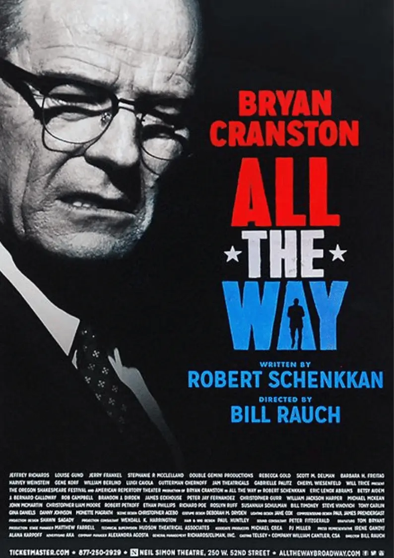 All The Way theater production poster